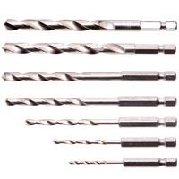 Universalbohrer mit Schaft 1/4" set, 7 tgl.