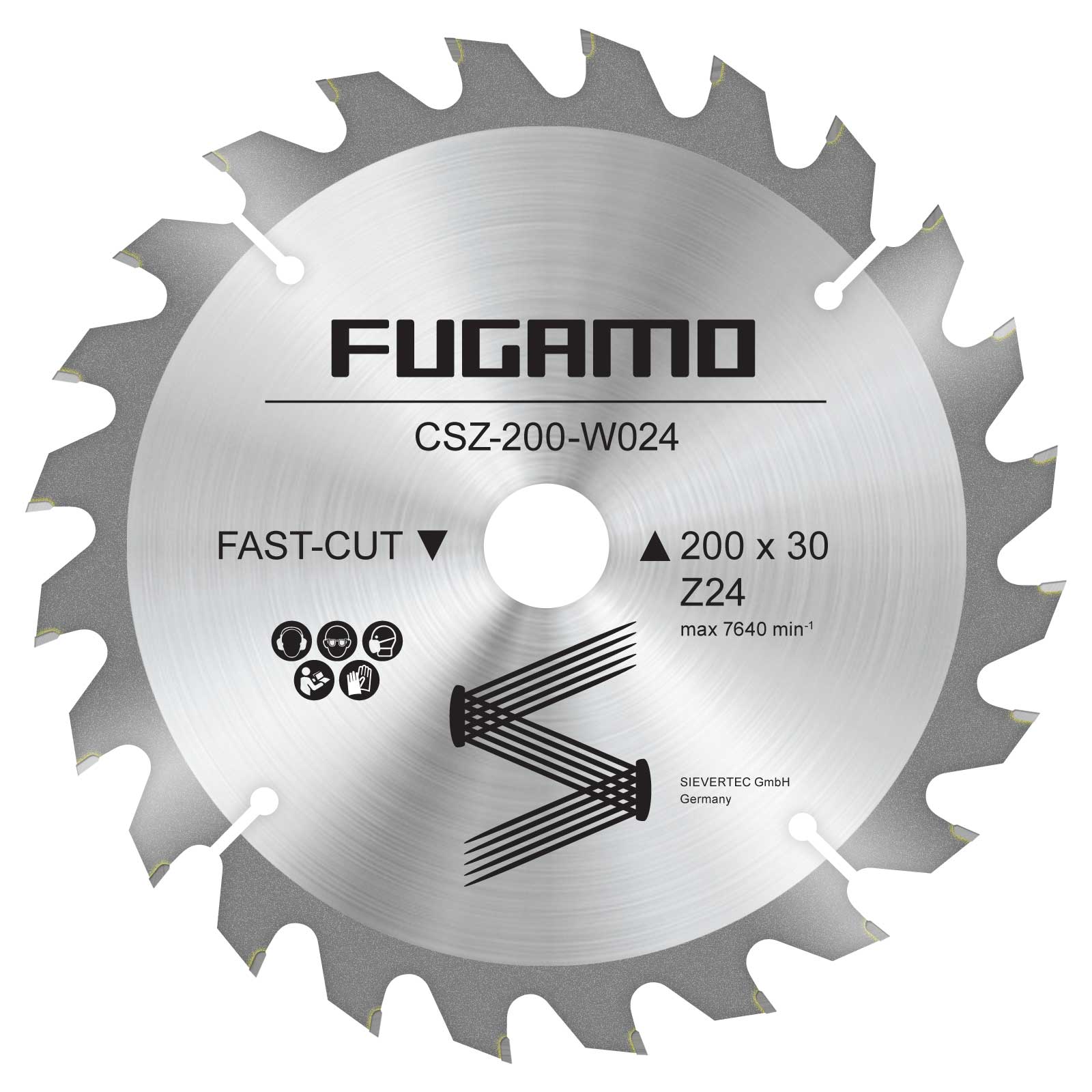 HM Kreissägeblatt 200 mm 24Z 40Z 60Z 80Z 100Z für Holz PVC Alu Multimaterial