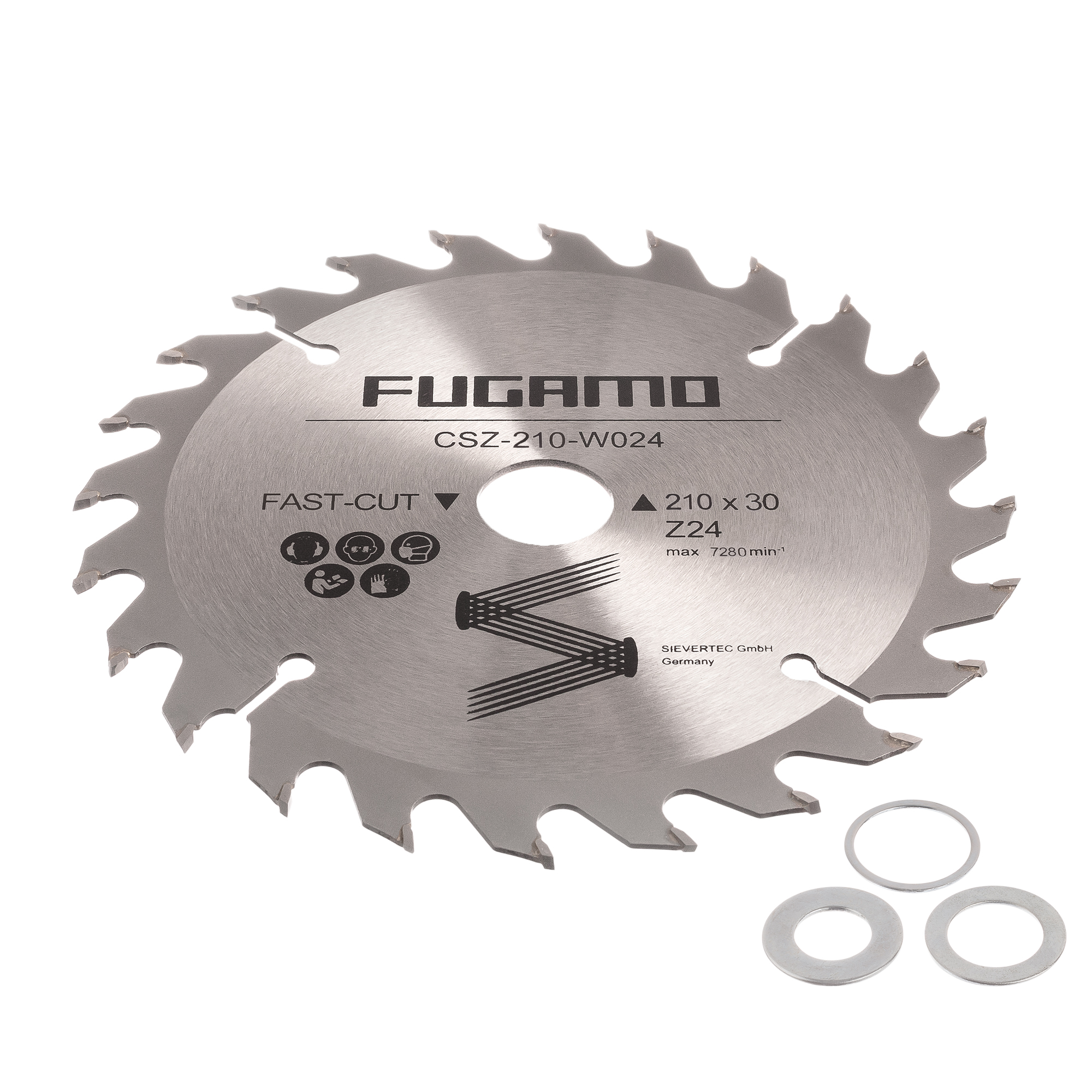 &Oslash; 210 mm Kreissägeblätter mit Bohrung &Oslash; 30 mm für Holz Alu Plexiglas