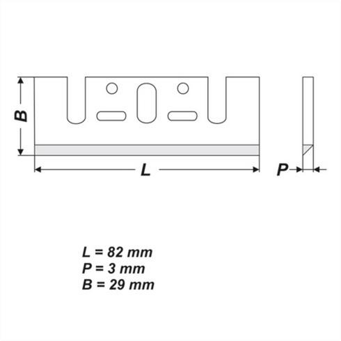 HSS Hobelmesser [82 x 29 x 3 mm] photo #5