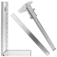 Messschieber + Lineal + Winkellineal
